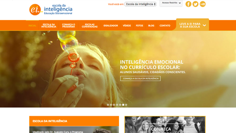Website da Escola da Inteligência
