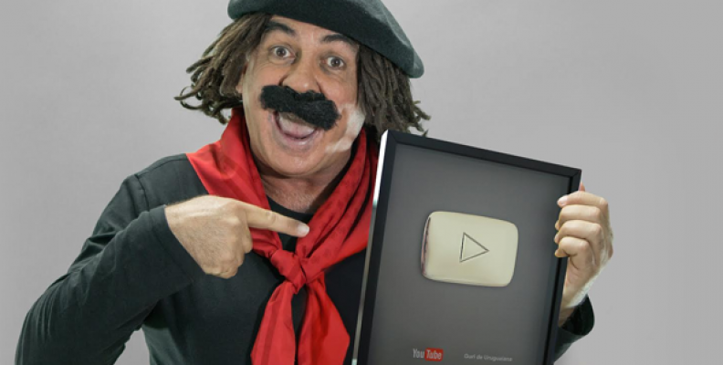 Artebiz e Guri de Uruguaiana celebram conquista da Placa de 100k do YouTube